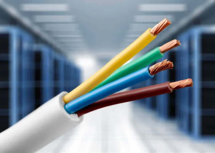 four-core-armored-cooper-cable-background